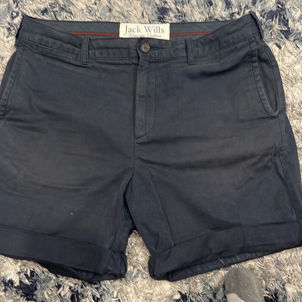 Jack wills chino navy shorts